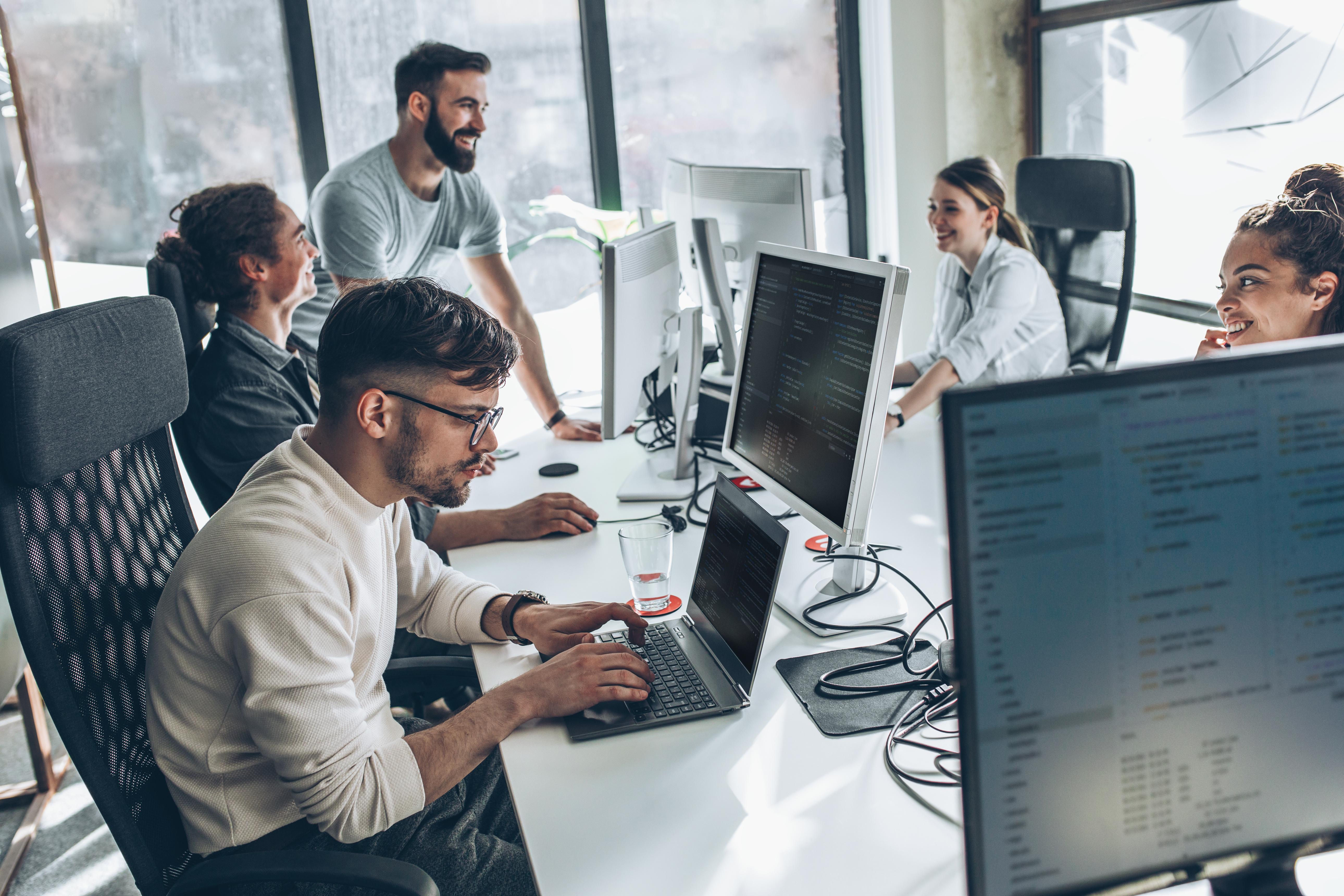 Dedicated software developer working with a client engineering team